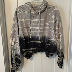 Young fabulous & broke crop hoodie